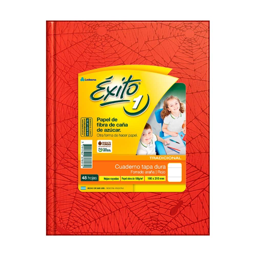 CUADERNO EXITO 48 hojas RAYADO ROJO //